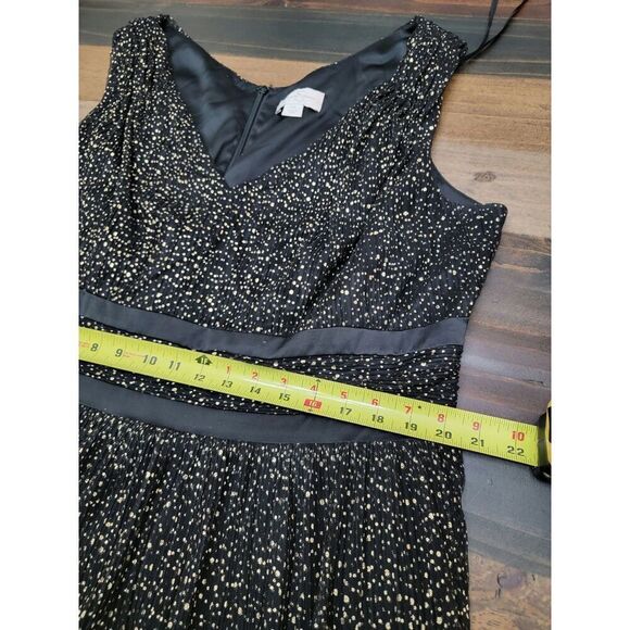 Jessica Simpson Shiny Midi Dress Event Sleeveless V Neck Back Zipper Size 18W - Picture 6 of 9